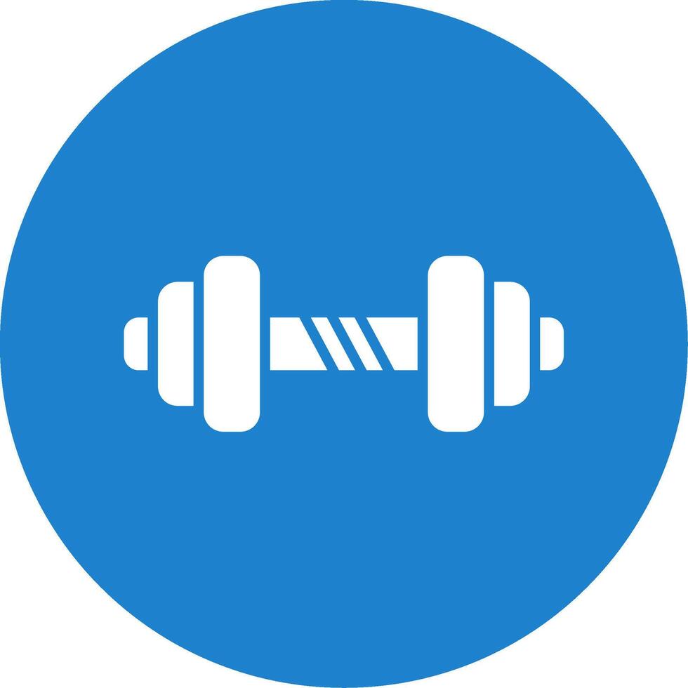 Barbell Multi Color Circle Icon vector