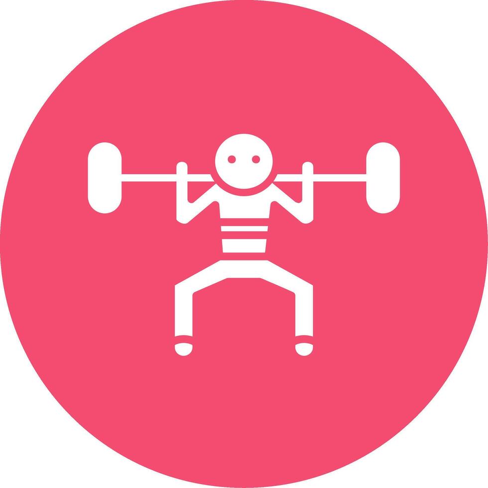 Workout Multi Color Circle Icon vector