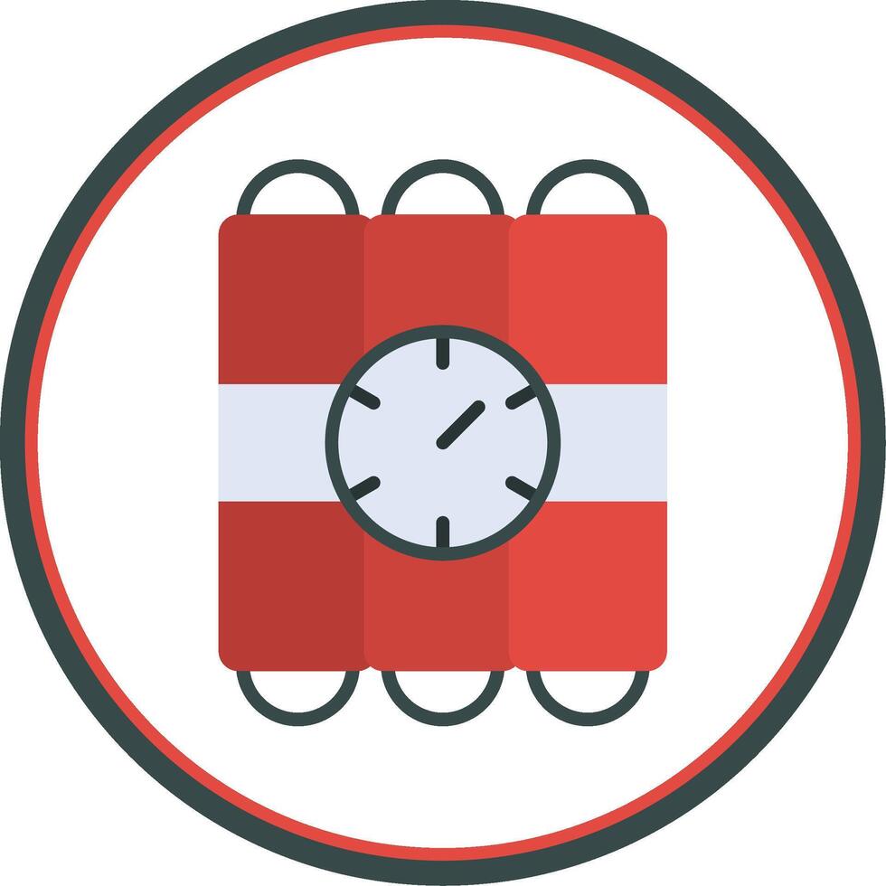 C4 Flat Circle Icon vector