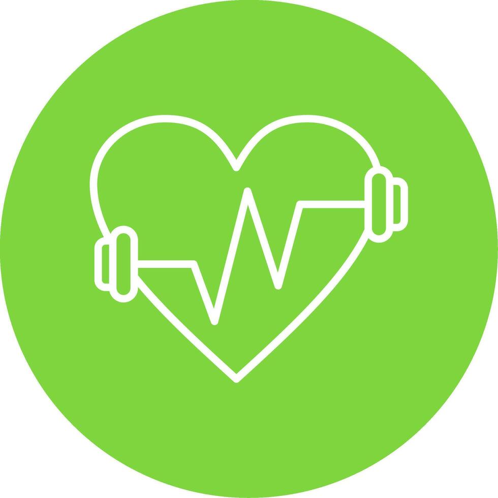 Fitness Multi Color Circle Icon vector
