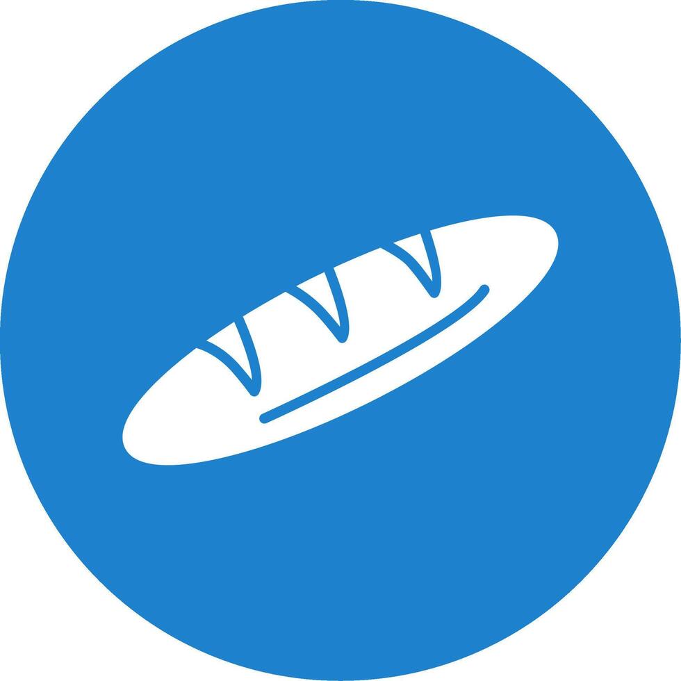 Baguette Multi Color Circle Icon vector