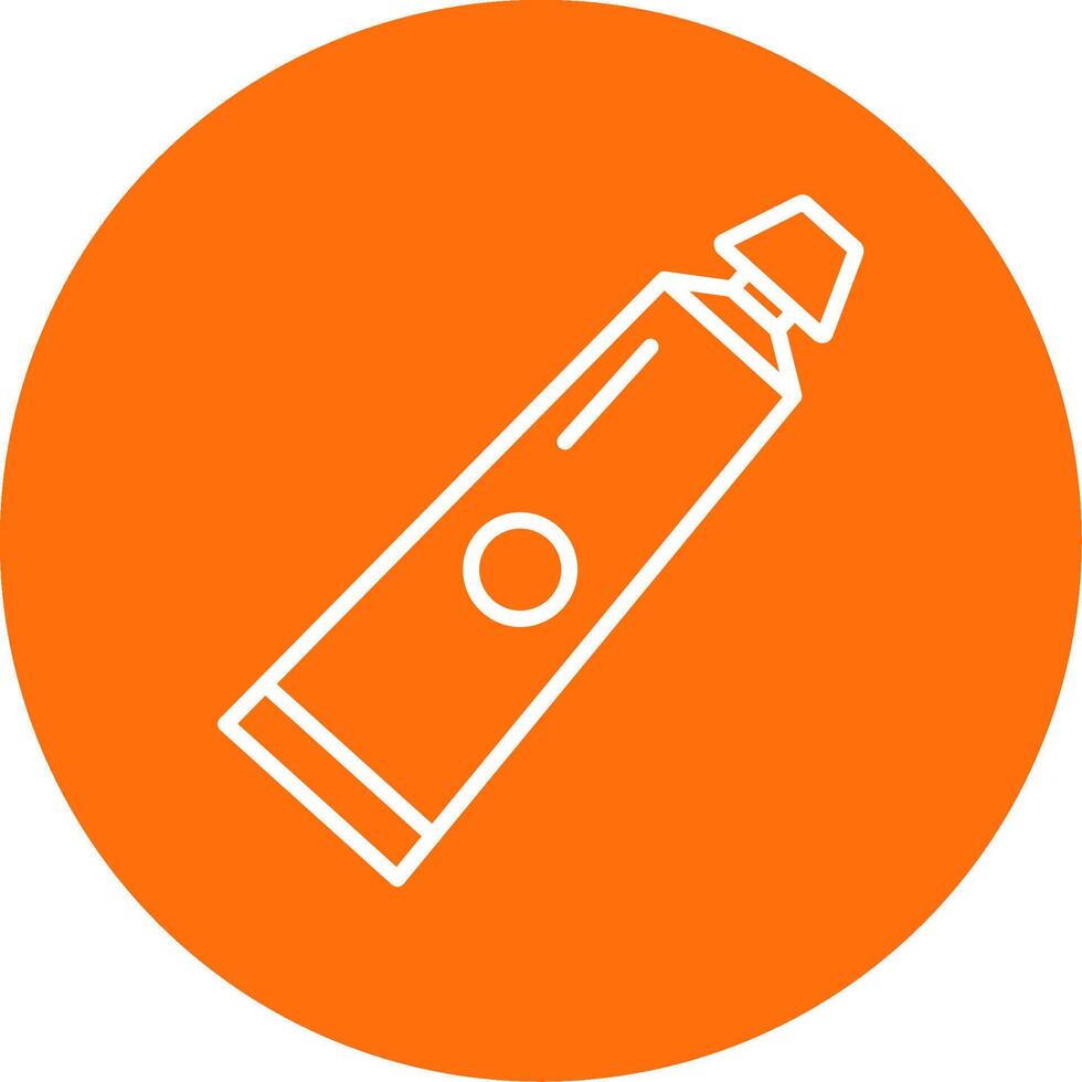 Tooth Paste Multi Color Circle Icon vector
