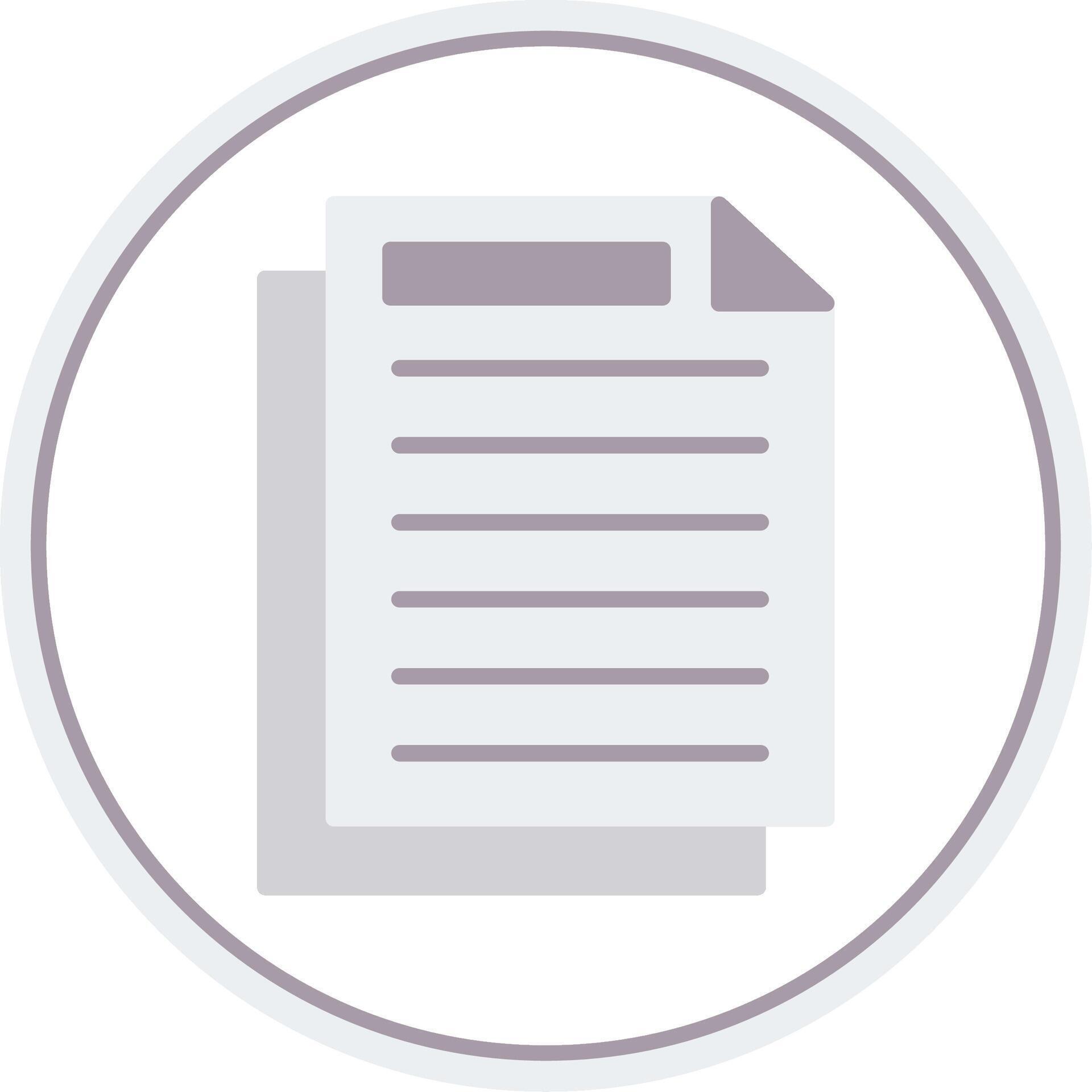 Document Flat Circle Icon 43604738 Vector Art at Vecteezy