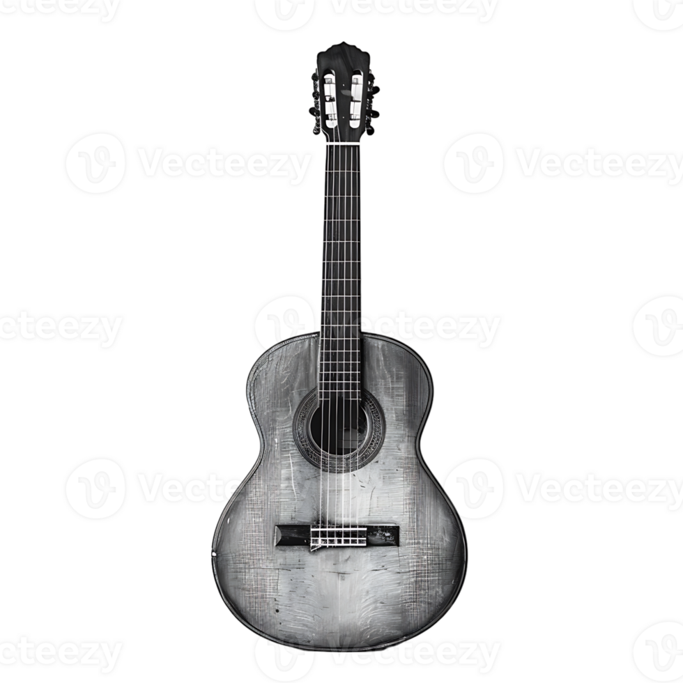 Guitar on isolated transparent background png