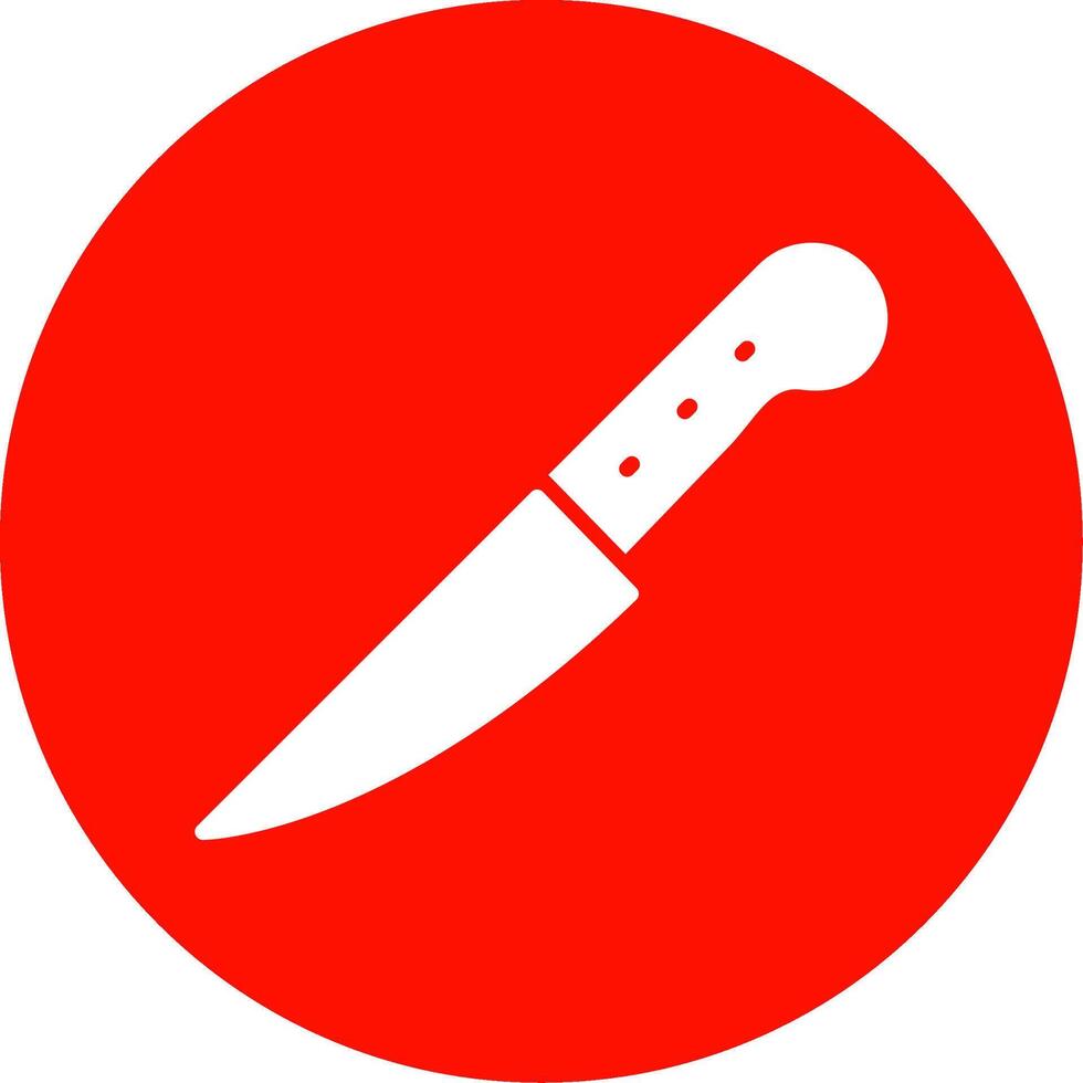 Knife Multi Color Circle Icon vector