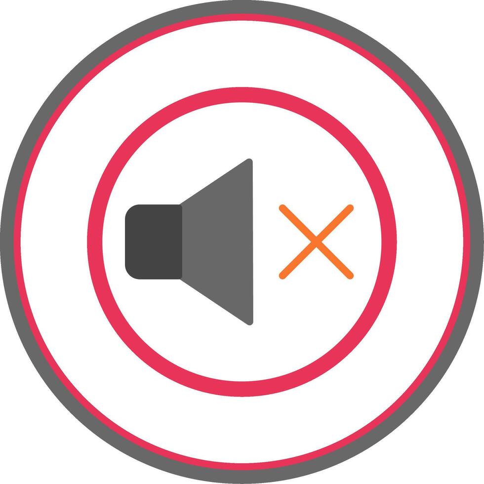 Muted Flat Circle Icon vector
