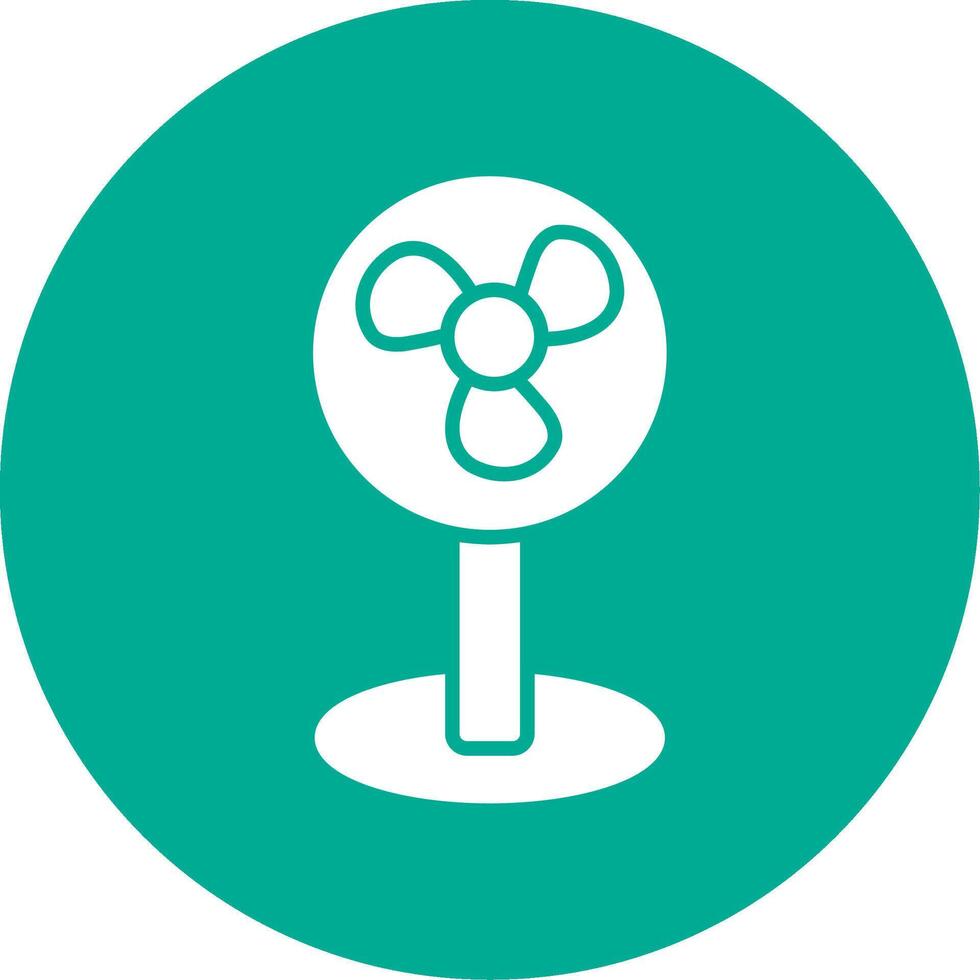 Fan Multi Color Circle Icon vector
