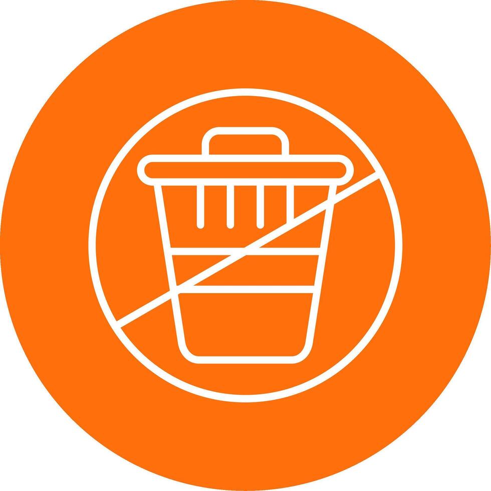 Zero Waste Multi Color Circle Icon vector
