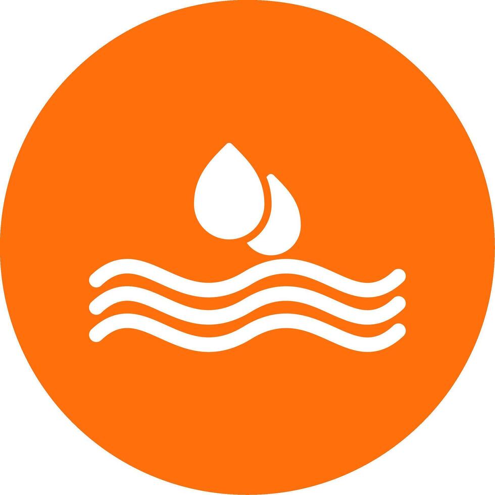 Water Drop Multi Color Circle Icon vector