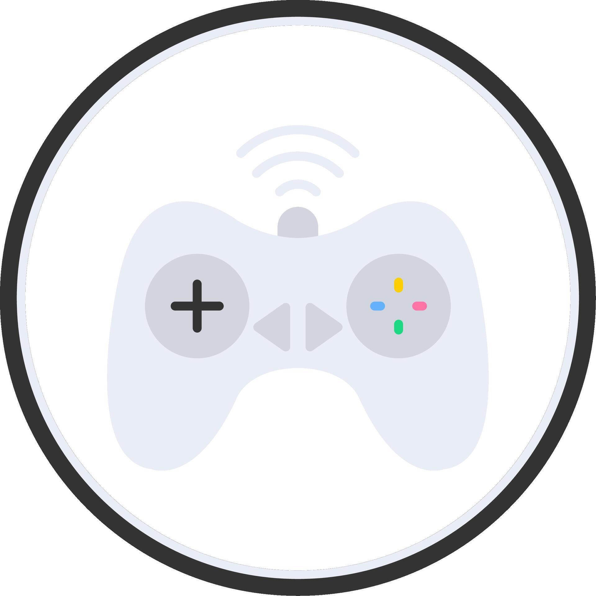 Controller Flat Circle Icon 43605149 Vector Art at Vecteezy