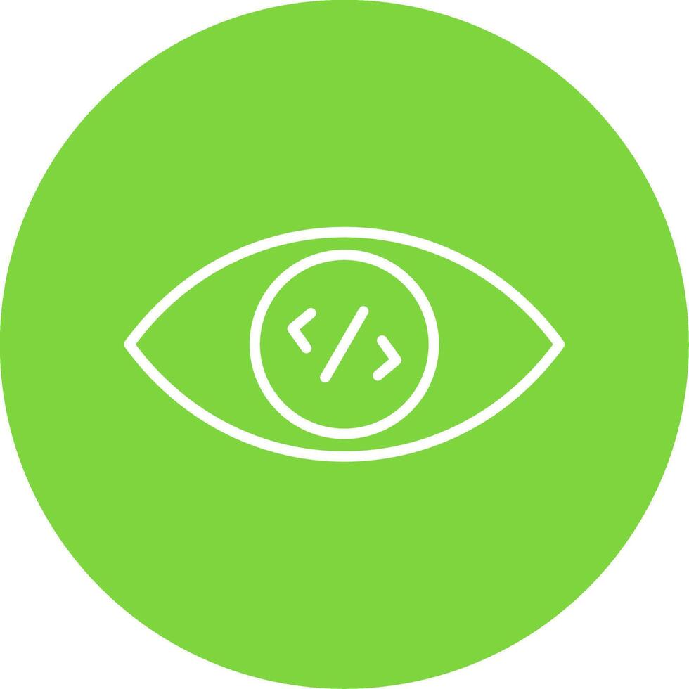 Vision Multi Color Circle Icon vector