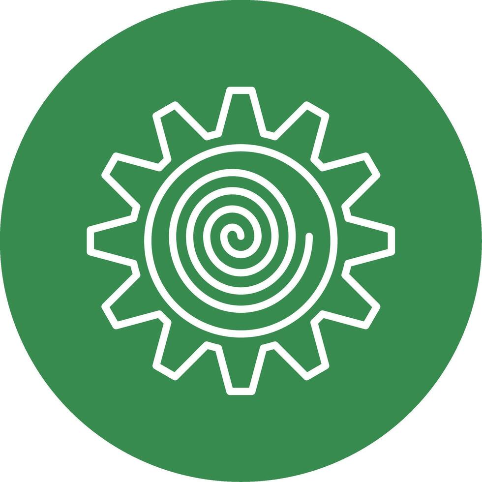 Spiral Multi Color Circle Icon vector