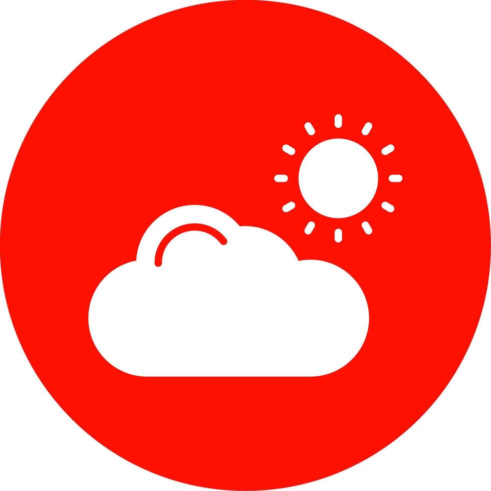 Cloud Multi Color Circle Icon vector