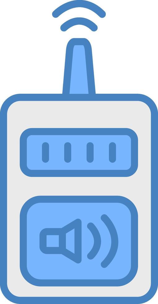 Device Line Filled Blue Icon vector