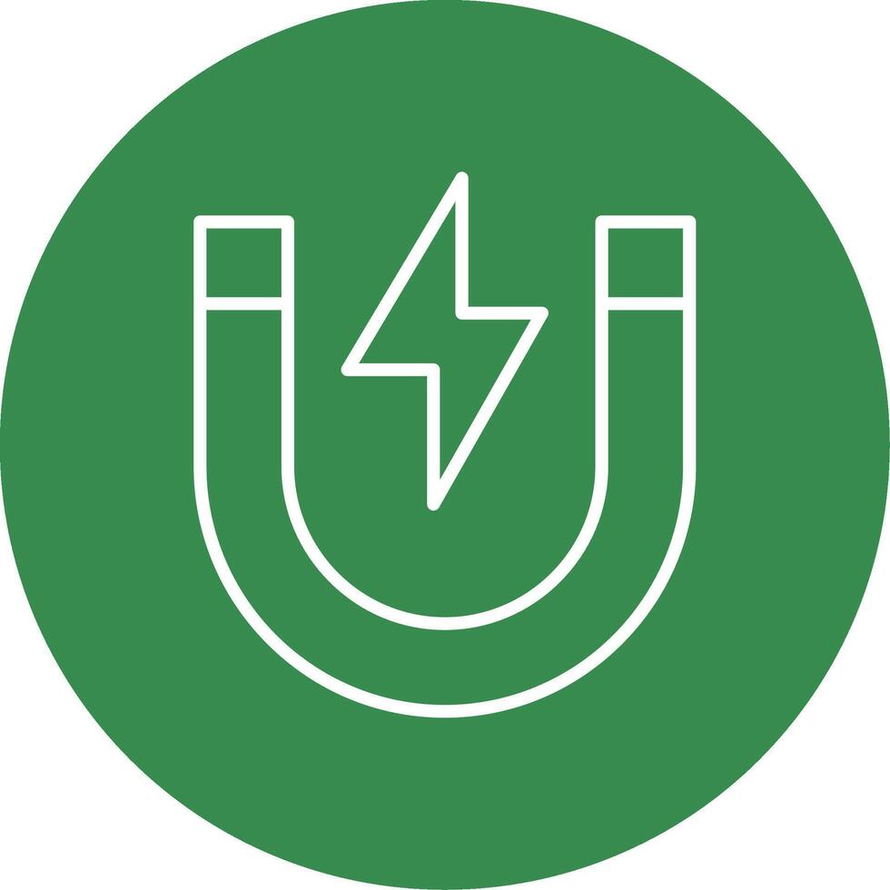 Magnet Multi Color Circle Icon vector