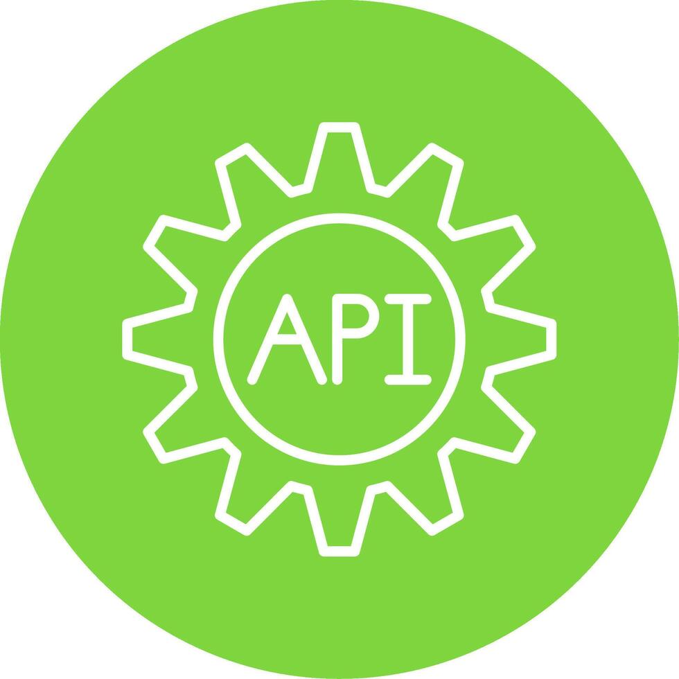 Api Multi Color Circle Icon vector