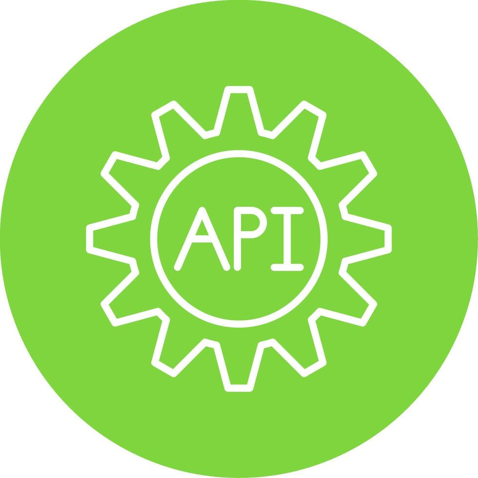 api multi color circulo icono vector