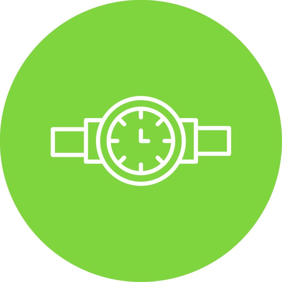 Wristwatch Multi Color Circle Icon vector