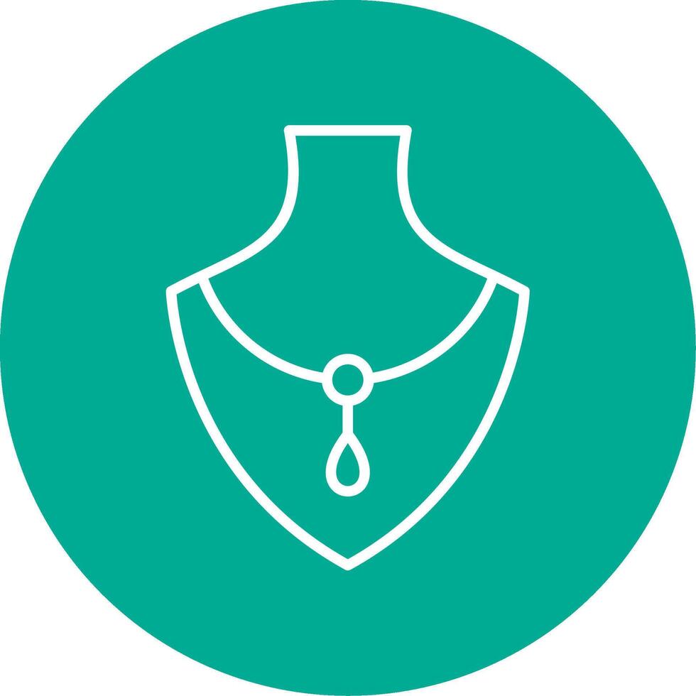 Necklace Multi Color Circle Icon vector