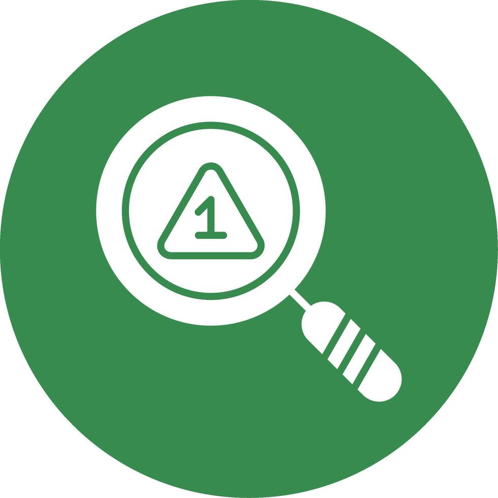 Loupe Multi Color Circle Icon vector