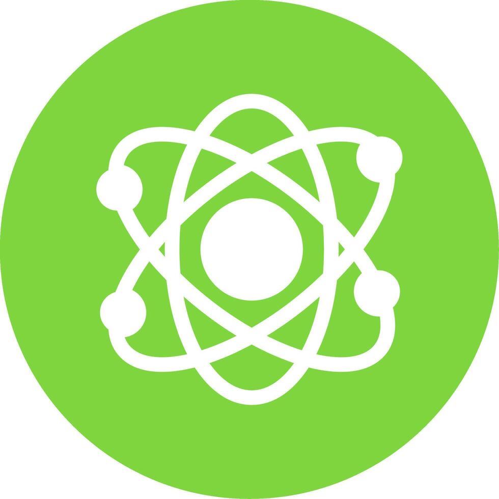 Atomic Multi Color Circle Icon vector