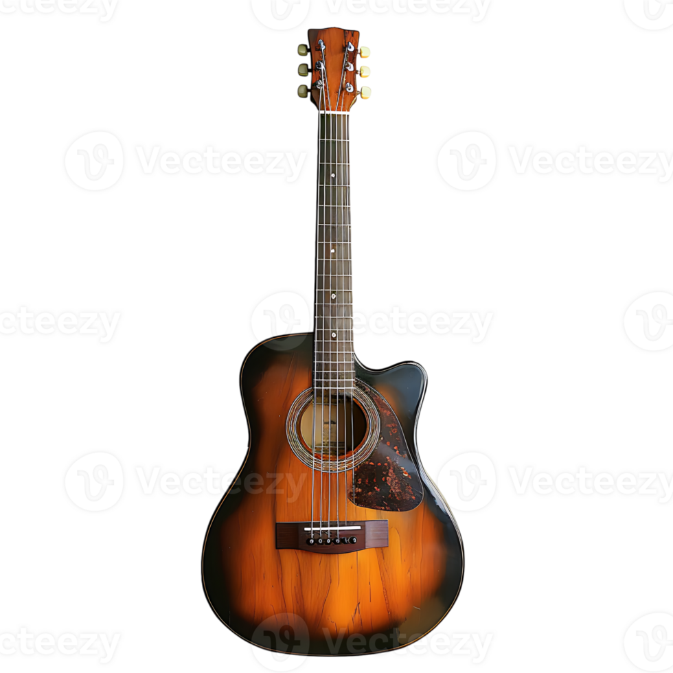 guitare sur isolé transparent Contexte png