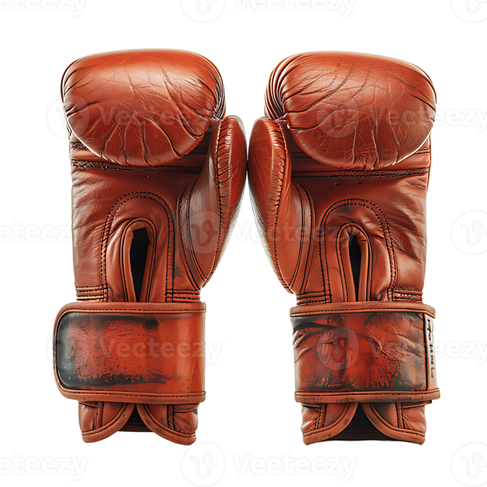 Boxing gloves on isolated transparent background png