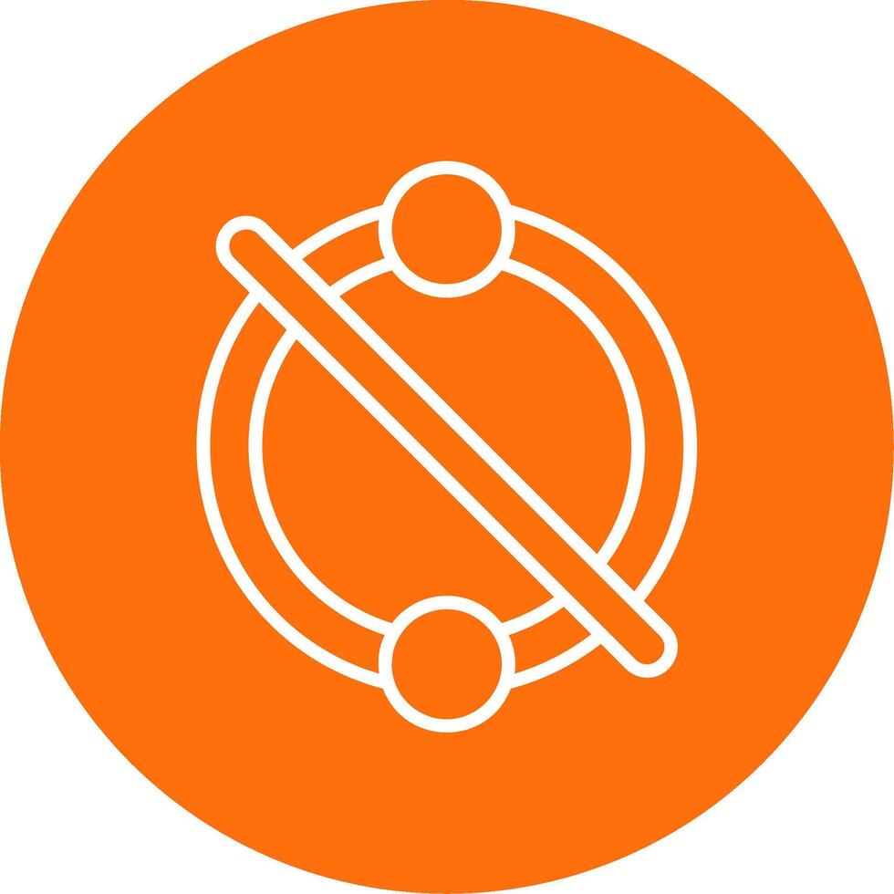 Piercing Multi Color Circle Icon vector