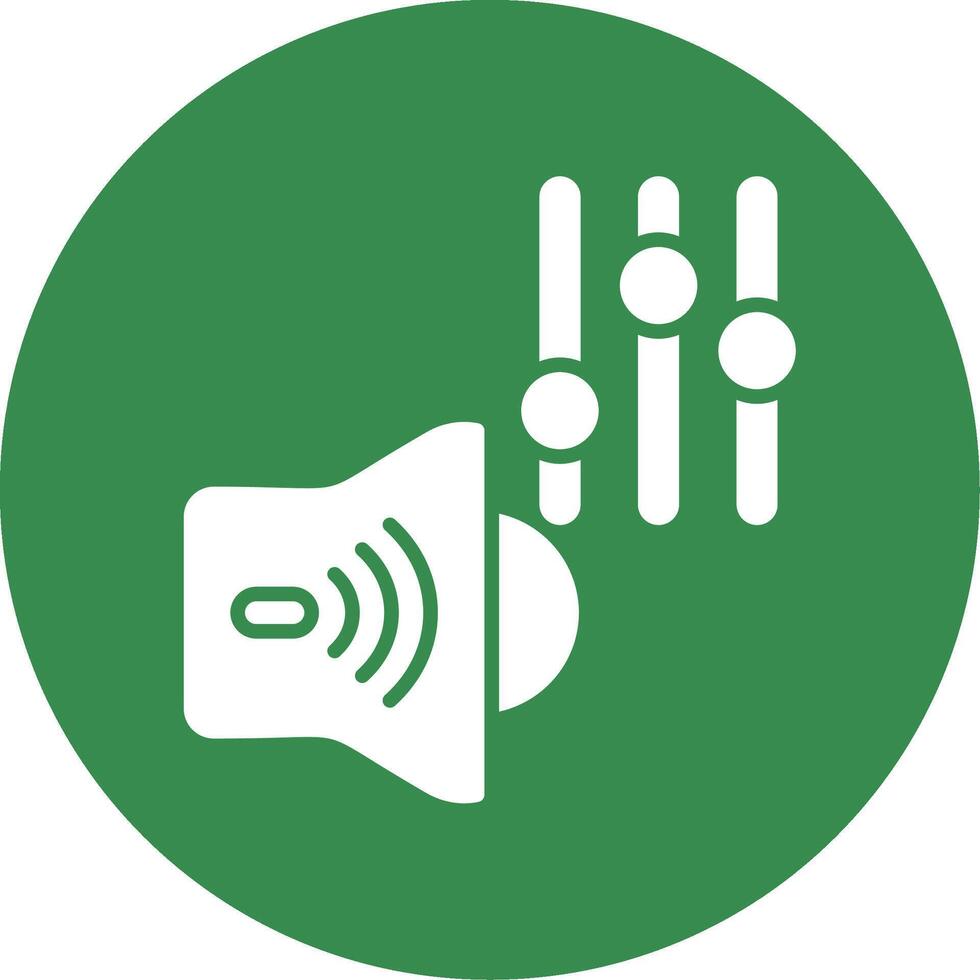Volume Control Multi Color Circle Icon vector