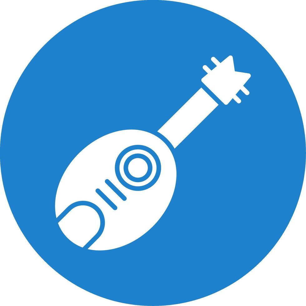 Guitar Multi Color Circle Icon vector