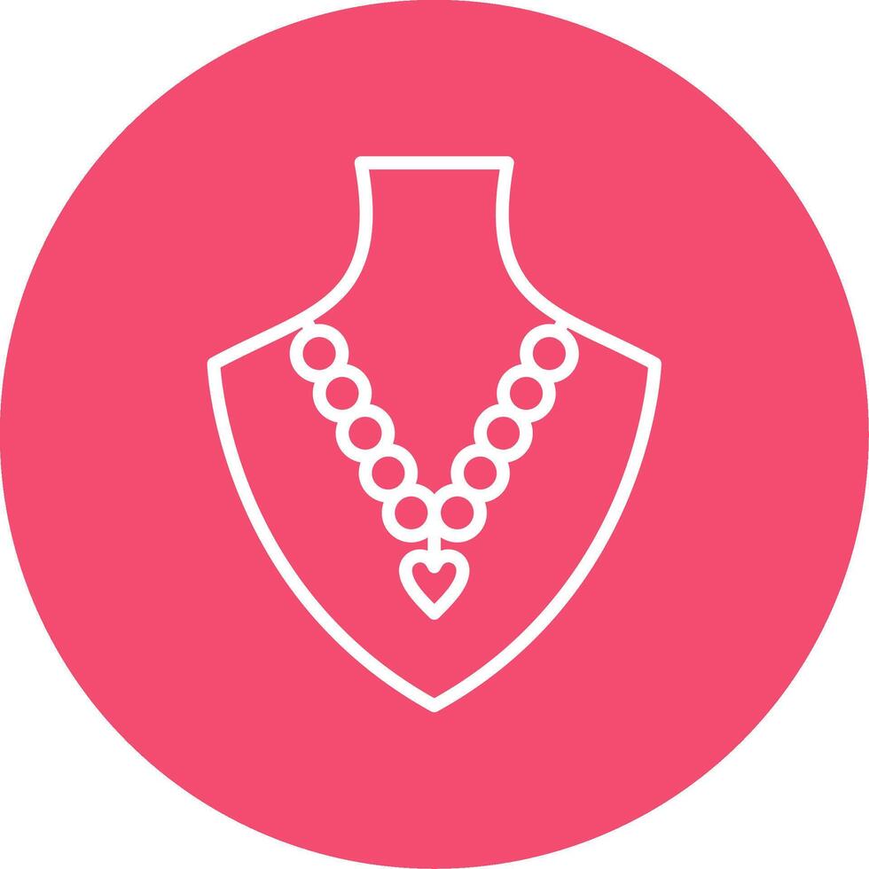 perla collar multi color circulo icono vector