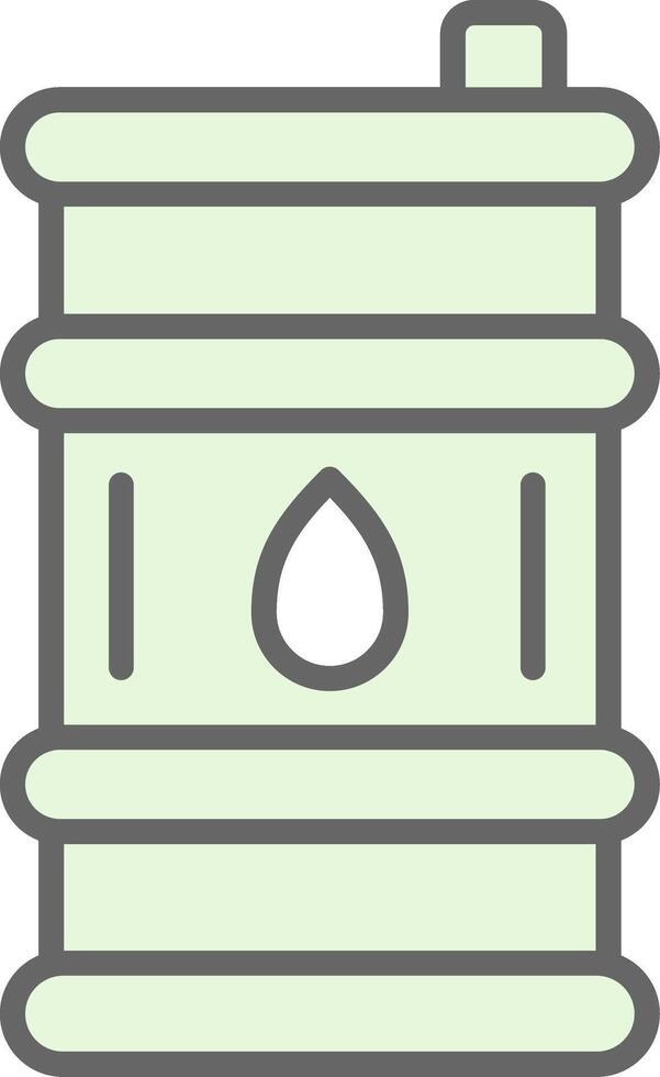 petróleo barril relleno icono diseño vector
