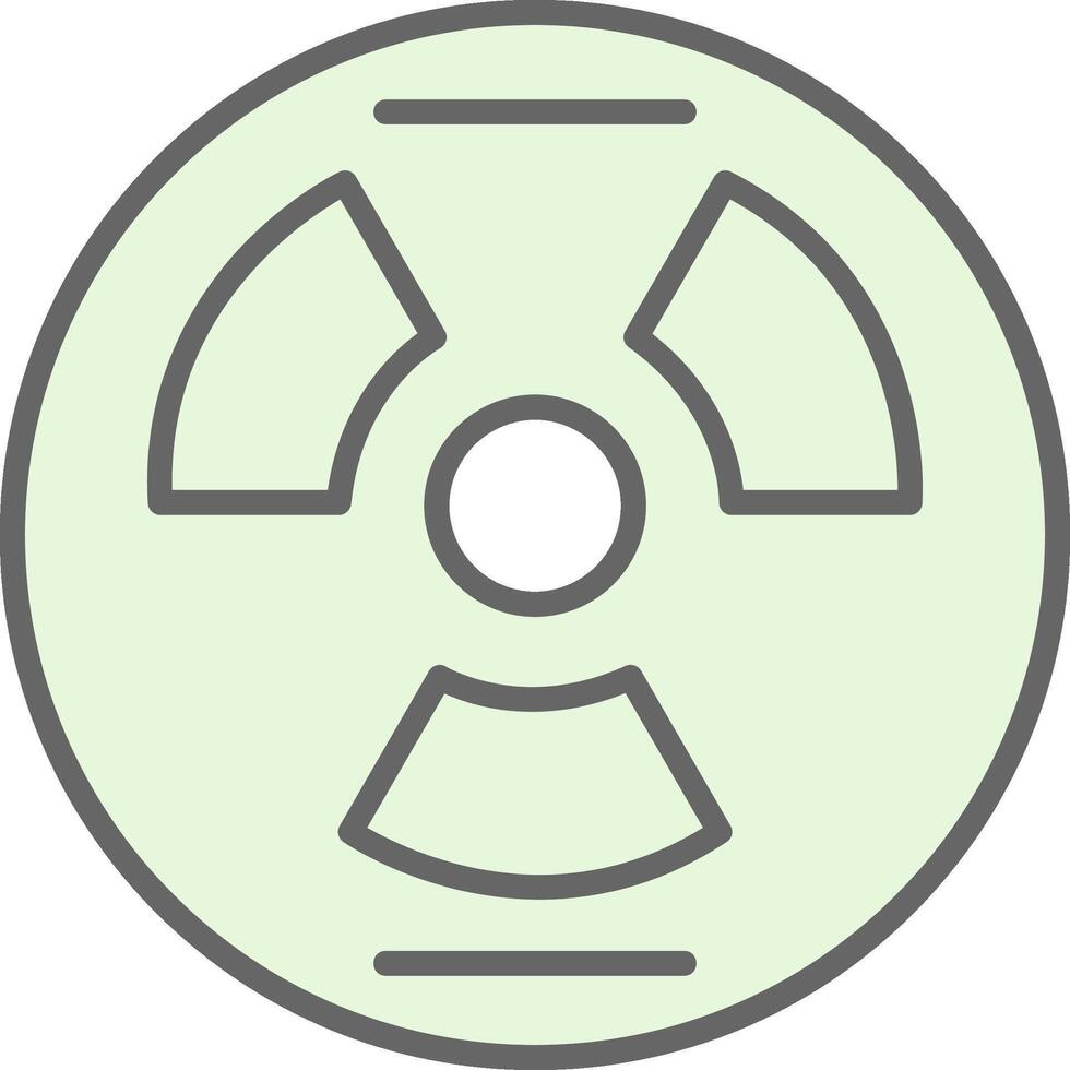 Nuclear Fillay Icon Design vector