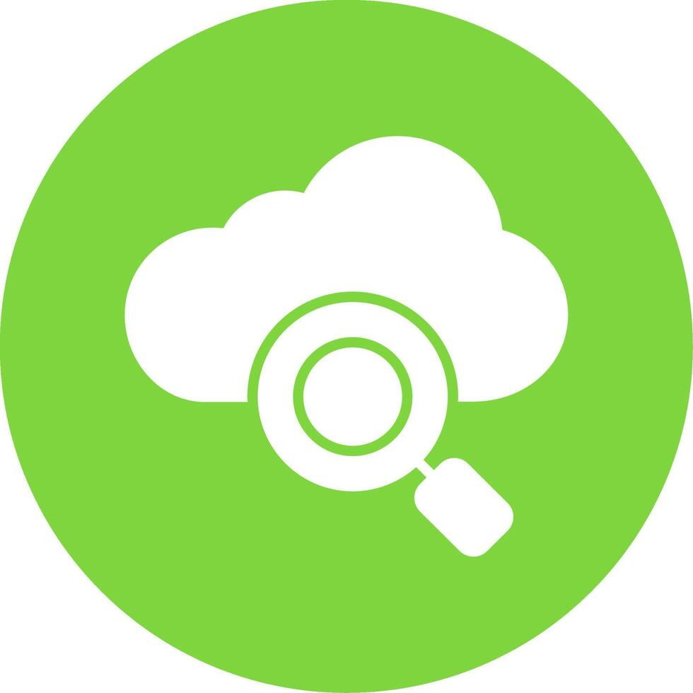 Cloud Multi Color Circle Icon vector