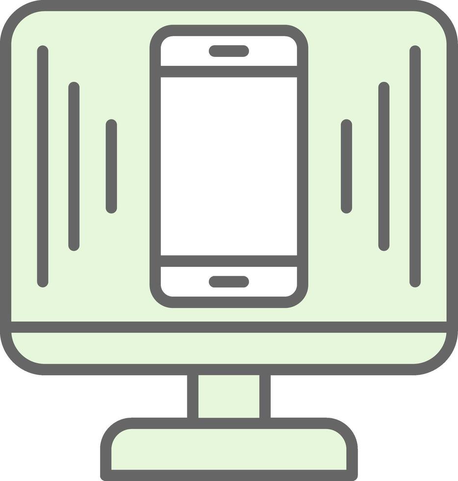 Responsive Design Fillay Icon Design vector