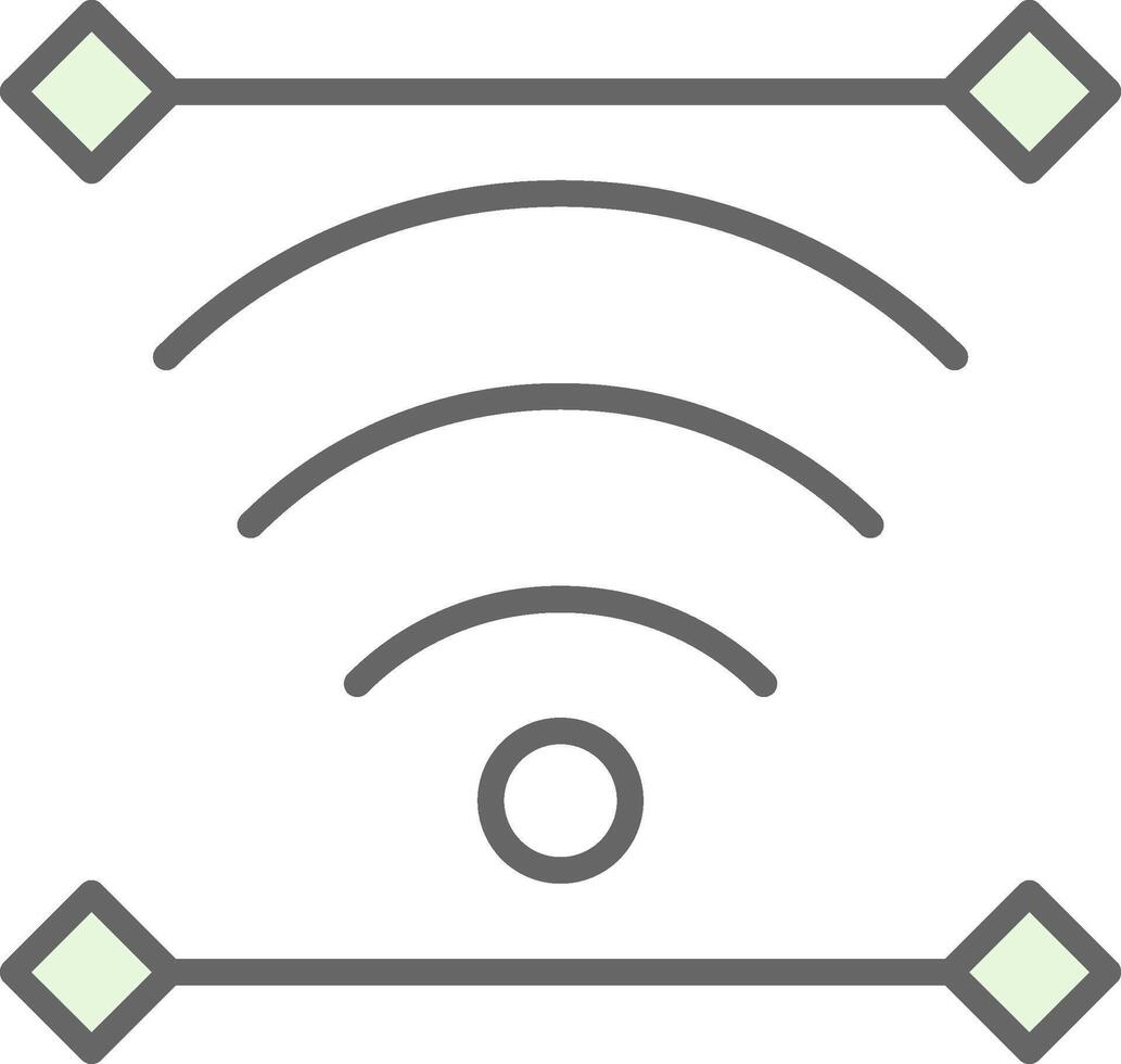 Wireless Fillay Icon Design vector