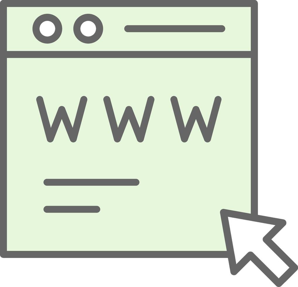 Web Page Fillay Icon Design vector