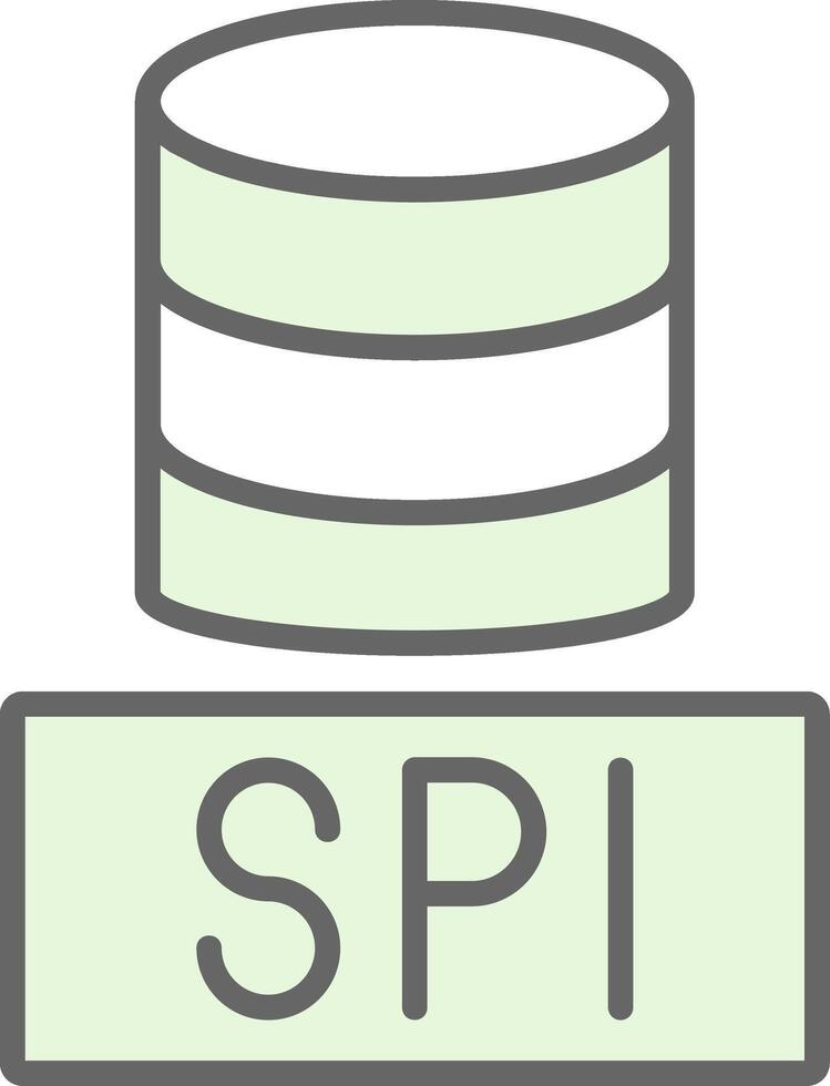 Sql Databases Fillay Icon Design vector