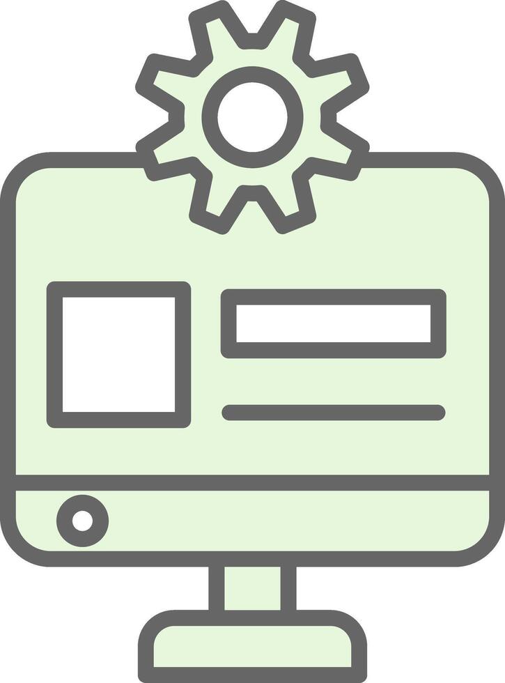 Web Administrator Fillay Icon Design vector