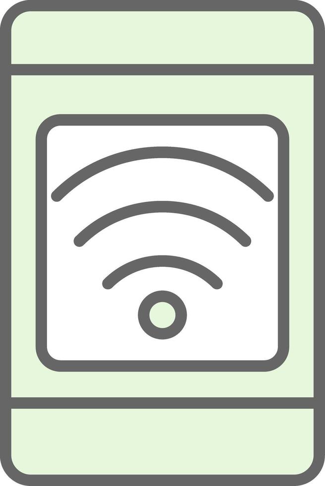 Mobile Connection Fillay Icon Design vector