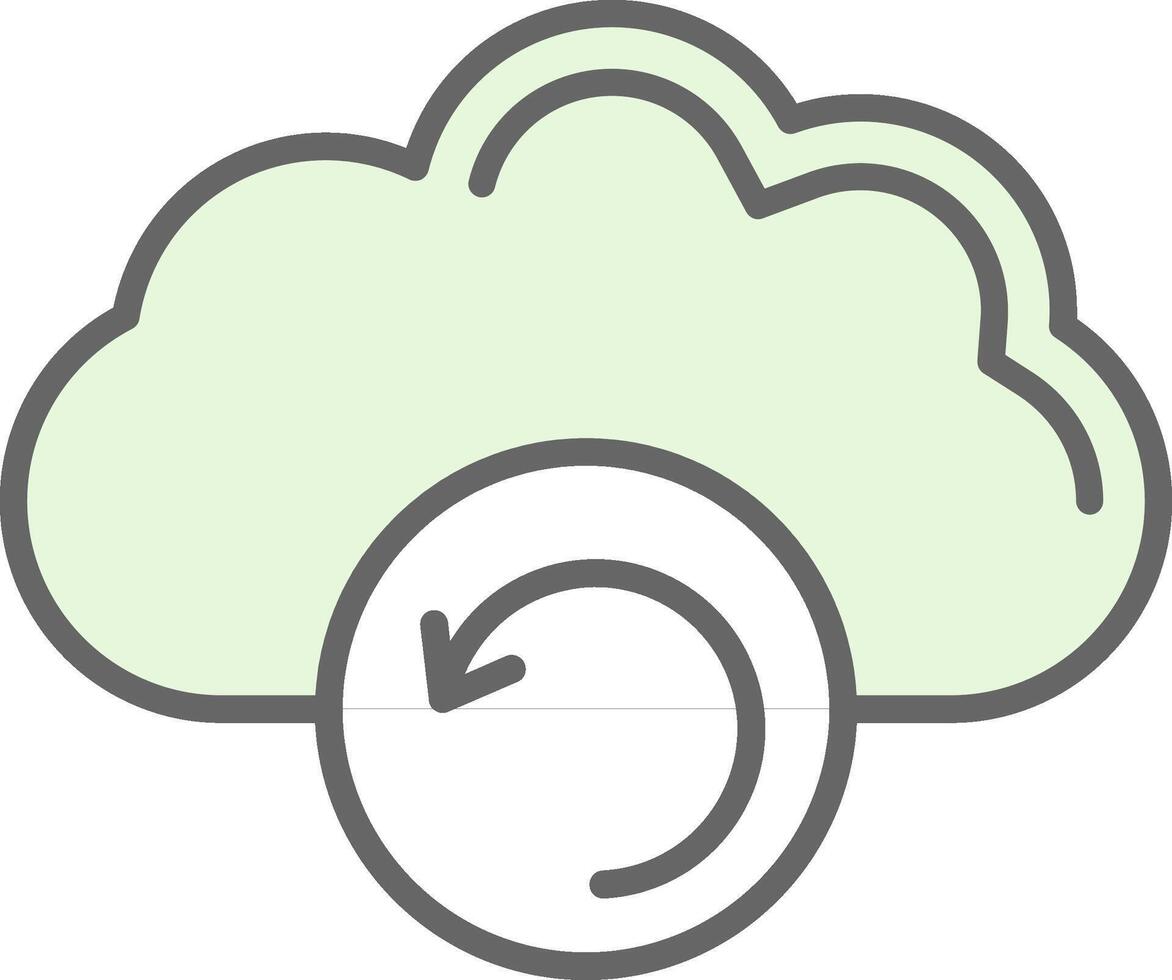 Backup Fillay Icon Design vector