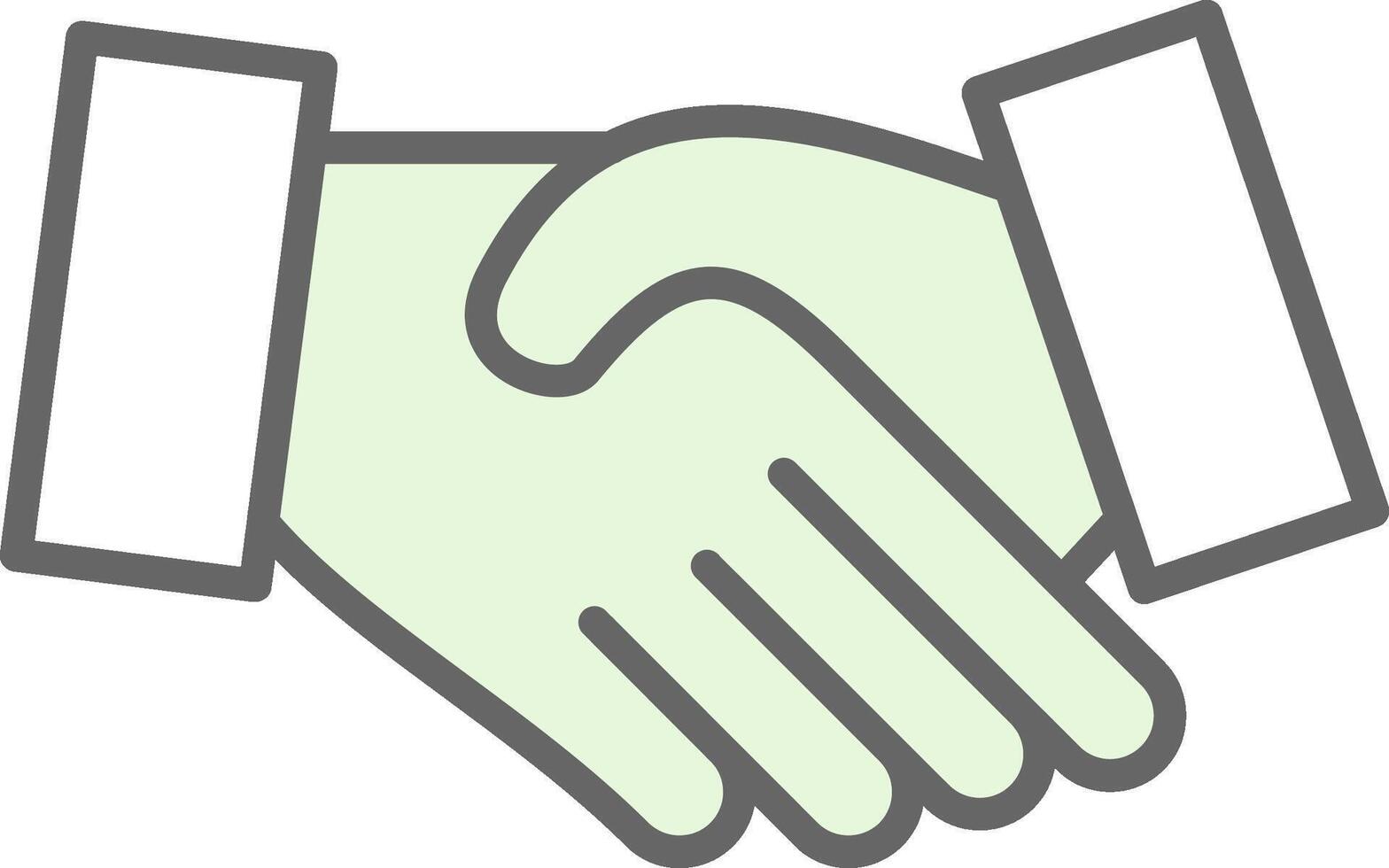 Hand Shake Fillay Icon Design vector