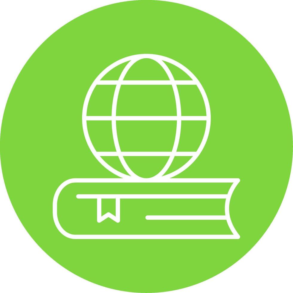 Global Education Multi Color Circle Icon vector
