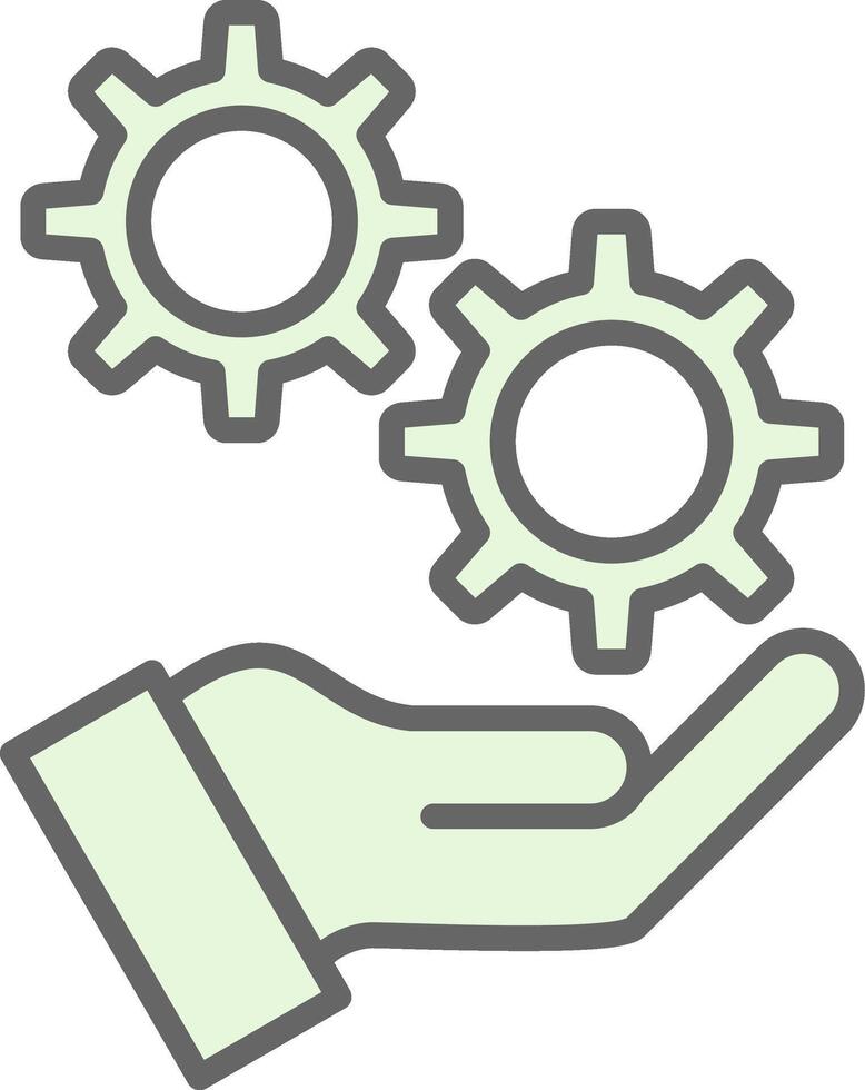 Money Work Hand Fillay Icon Design vector