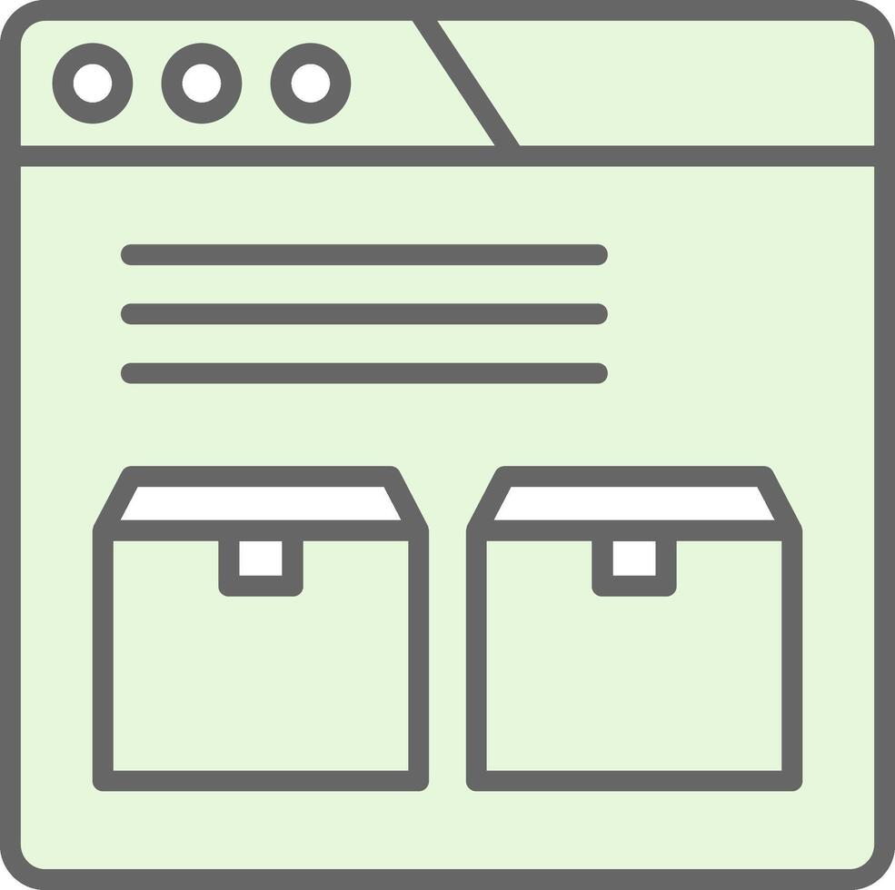 Website Fillay Icon Design vector