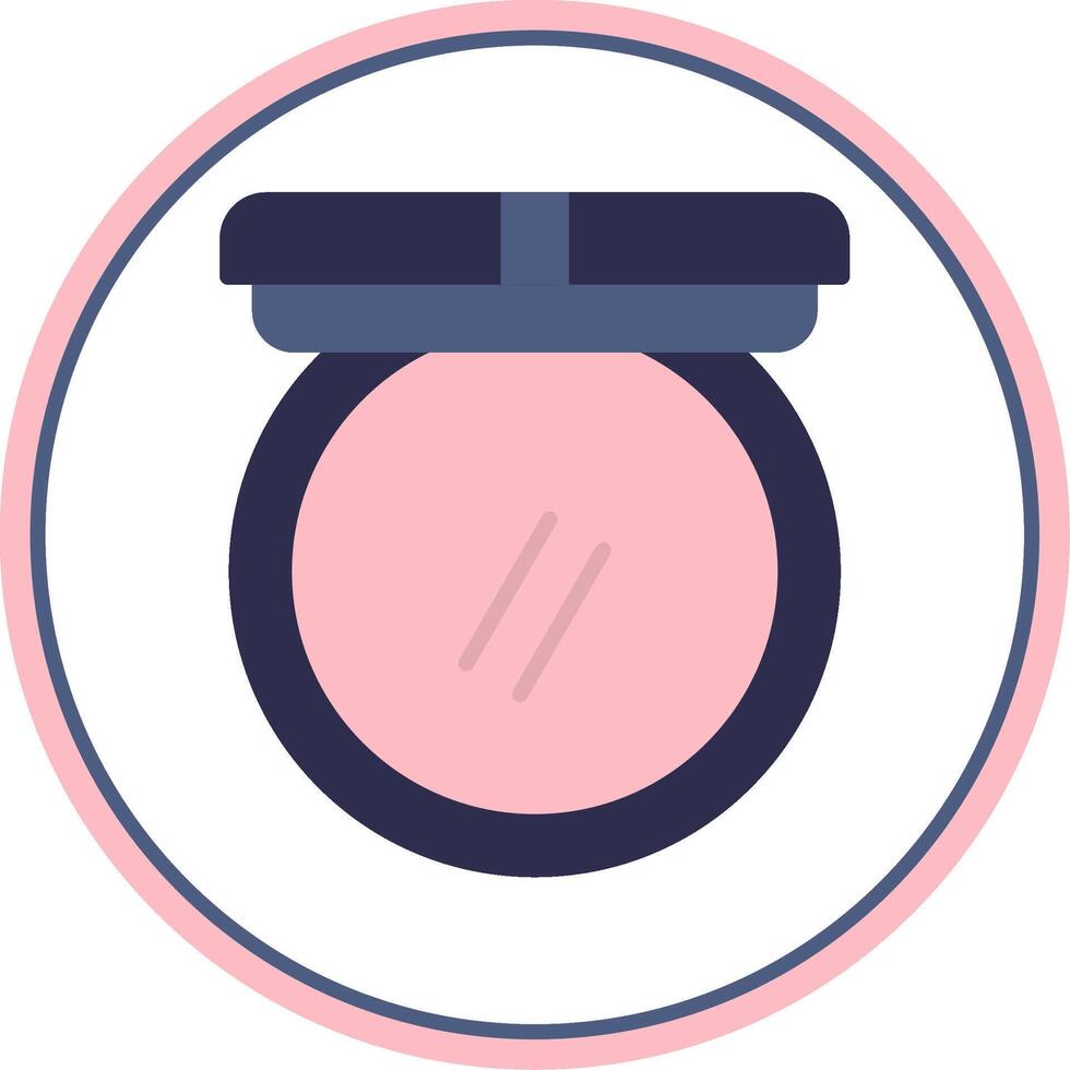 Blush Flat Circle Icon vector