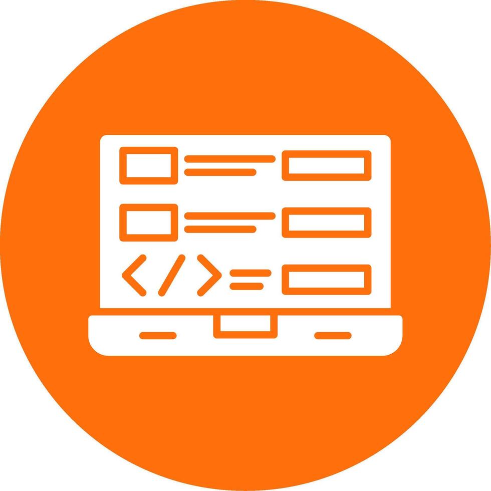 Coding Multi Color Circle Icon vector