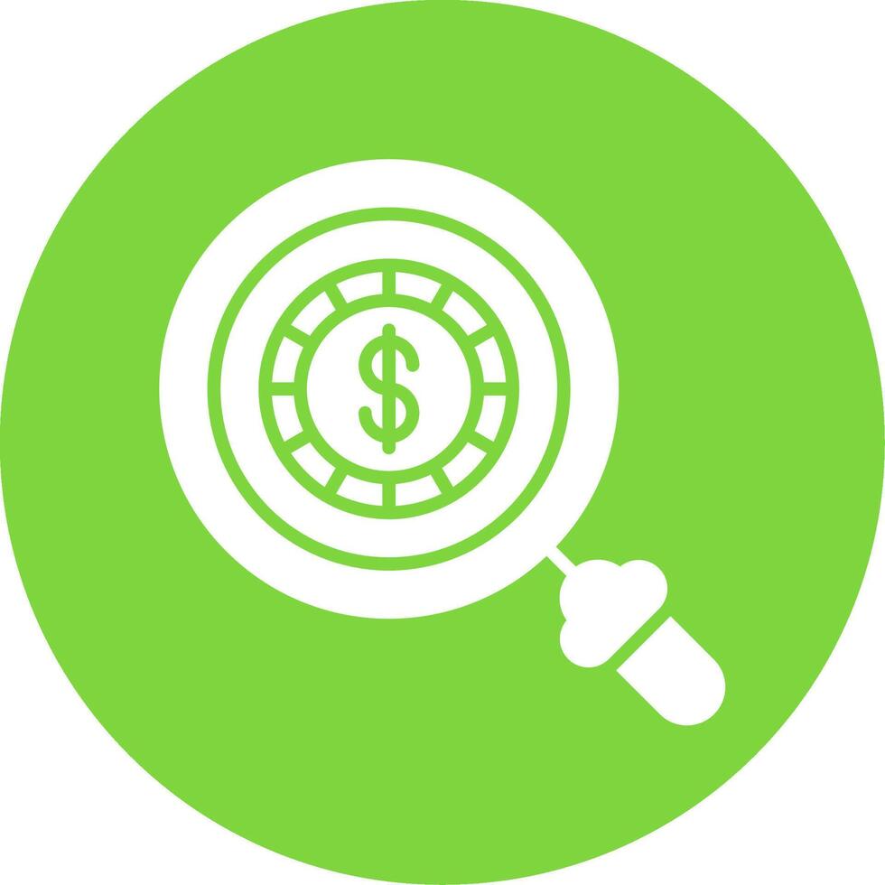 Coin Multi Color Circle Icon vector