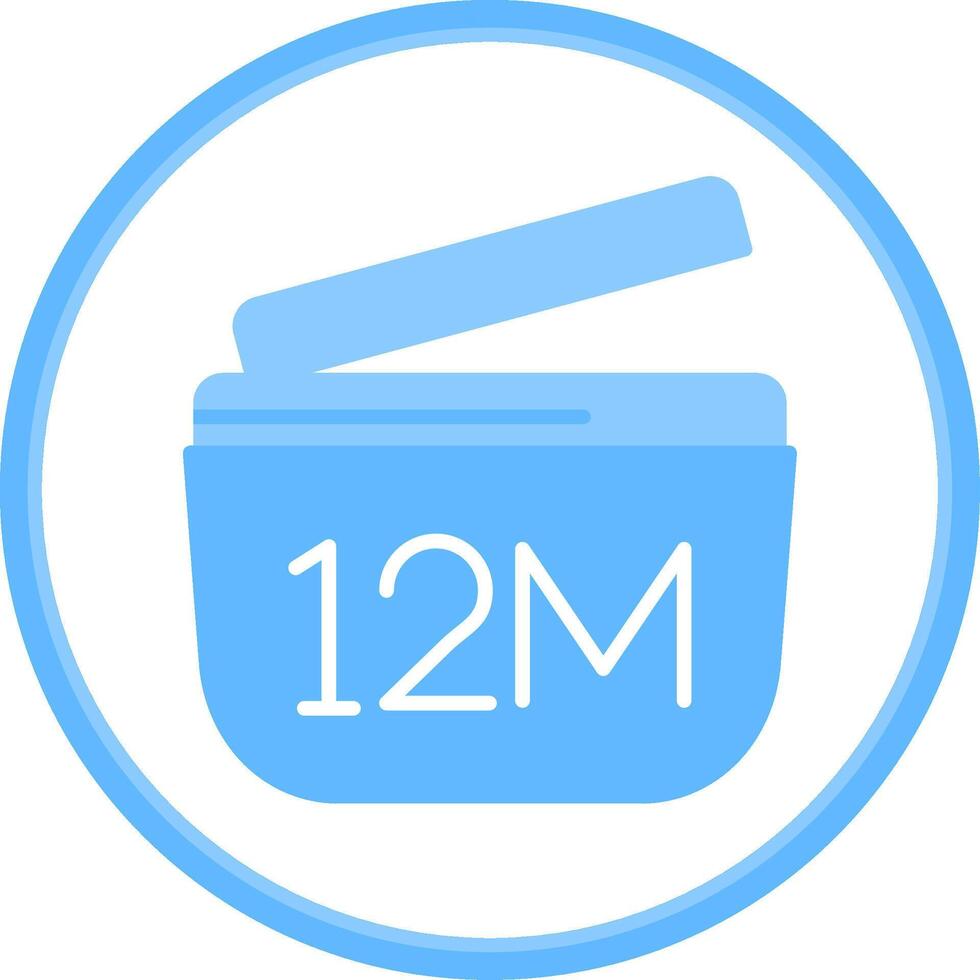 Expiry Flat Circle Icon vector