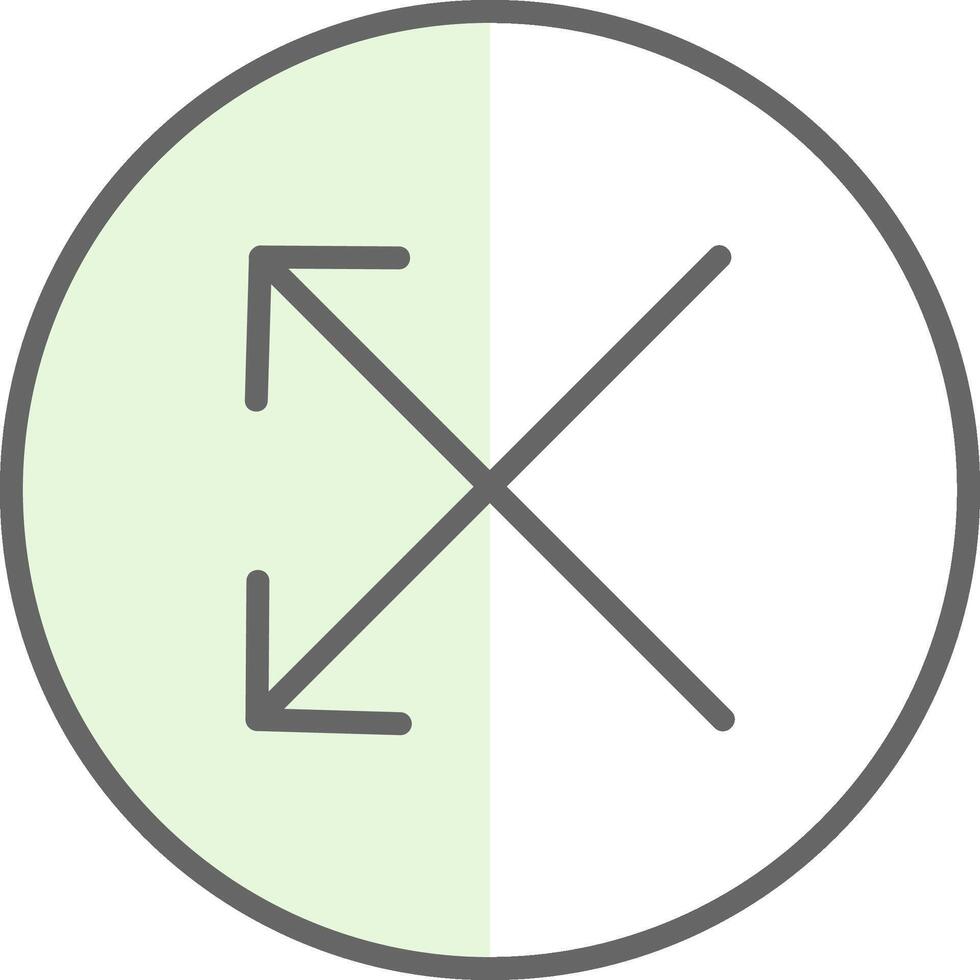 Split Fillay Icon Design vector
